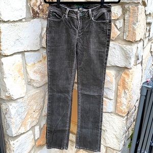 Women’s dark grey straight leg cords